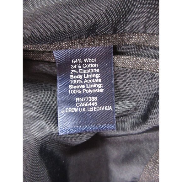 J Crew Sport Coat 42 Thompson Blazer Flex Wool Jacket Formal Business - Picture 11 of 12